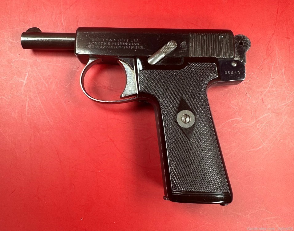Webley & Scott W&S Model 1908 Pocket Semi-Automatic Pistol Very Nice Clean -img-2