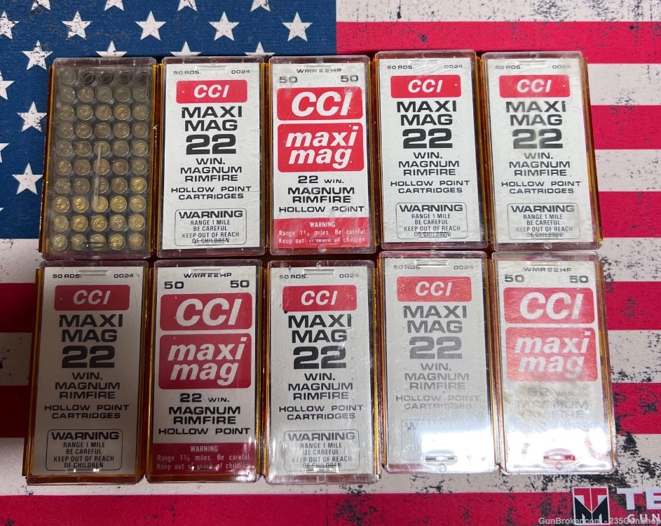CCI 22WMR ammo 496 total rounds-img-0