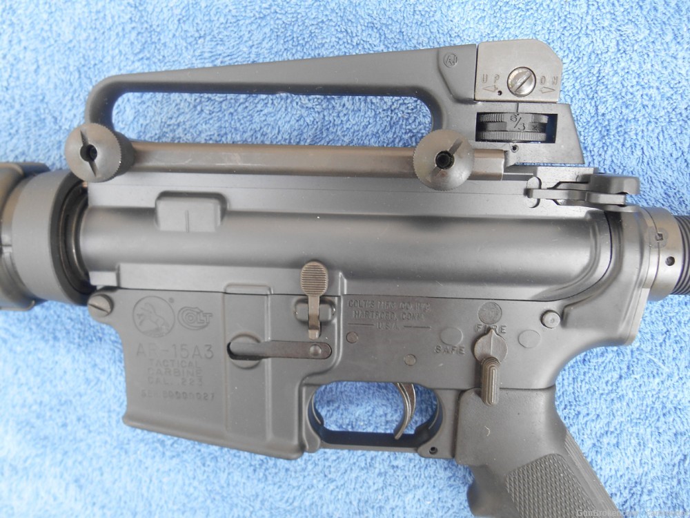 Preban Colt AR-15 A3 Tactical Carbine, Very Low Serial No. Out of 134 Known-img-3