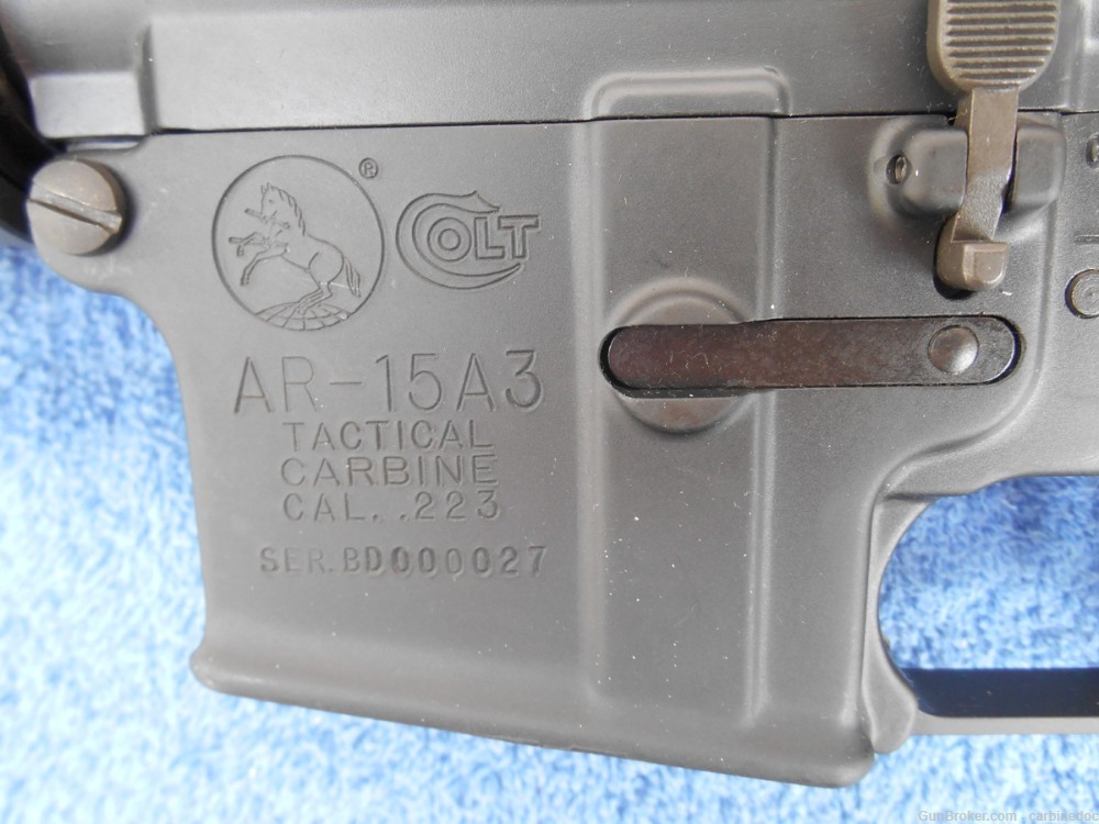 Preban Colt AR-15 A3 Tactical Carbine, Very Low Serial No. Out of 134 Known-img-6