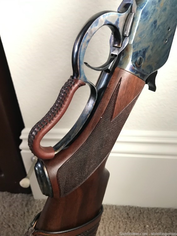 Winchester 1886, Ricochet Roy's Old West Custom Leather Lever Wrap-img-0