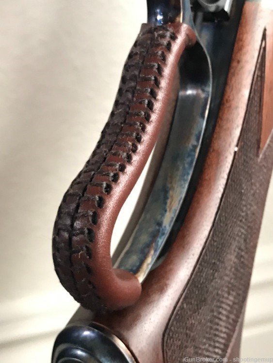 Winchester 1886, Ricochet Roy's Old West Custom Leather Lever Wrap-img-1