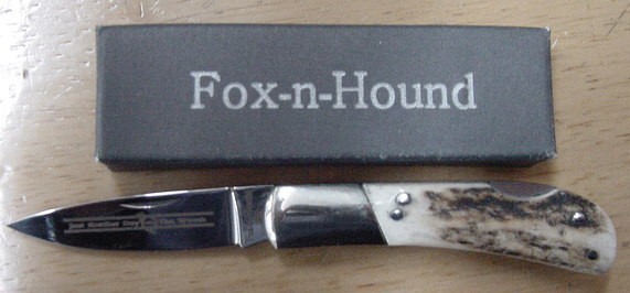 Fox-N-Hound Small Lockback Stag Handle Knife FA1C-img-0