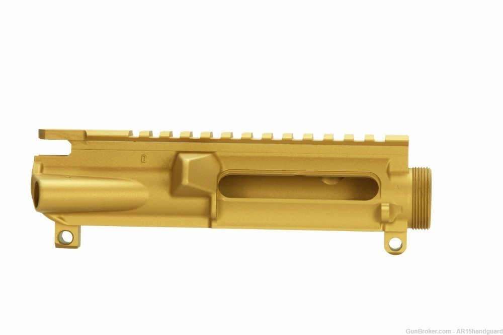 AR15 Stripped upper | Cerakote GOLD | 7" MLOK Handguard-img-2