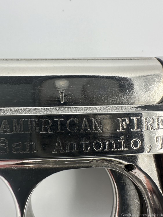 American Firearms Manufacturing Co Stainless Steel .25 Auto SERIAL NUMBER 1-img-2