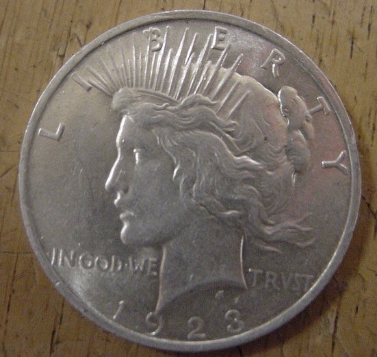 1923 Peace Silver Dollar 8-4 Nice-img-0
