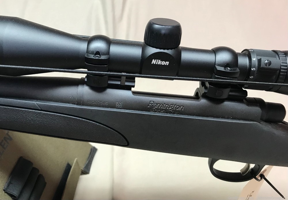 Remington 700 bolt action .223 rifle w/ Nikon scope!-img-3