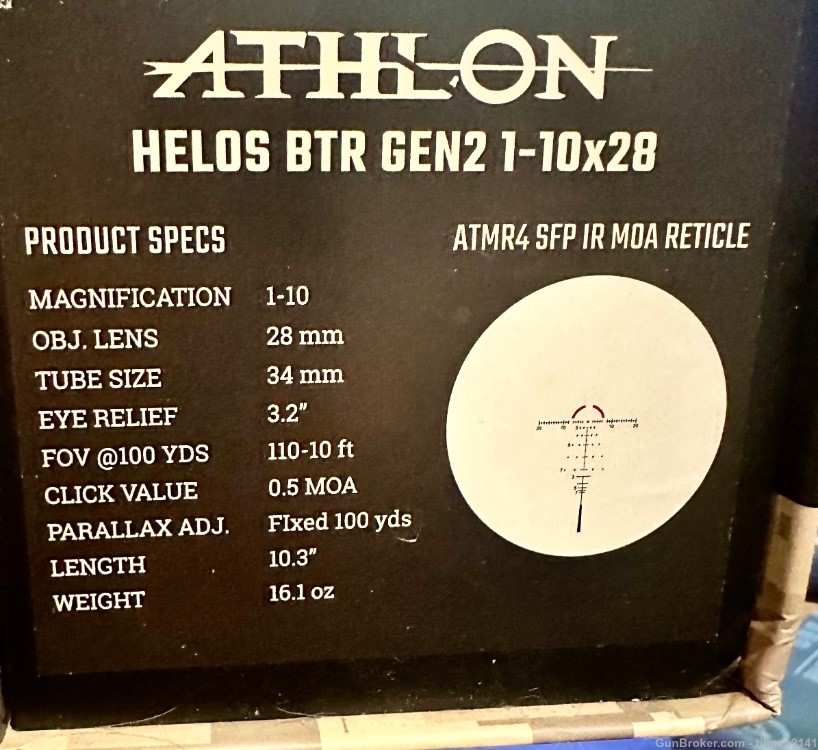 3 scopes Athlon Argos, Athlon Helos, GPO. New in boxes-img-0