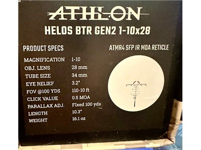 3 scopes Athlon Argos, Athlon Helos, GPO. New in boxes