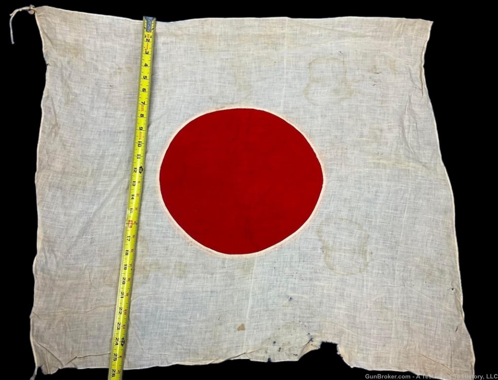 WWII JAPANESE FLAG- WW2 GI BRING BACK- VERY NICE HISTORY- NO RESERVE-img-2