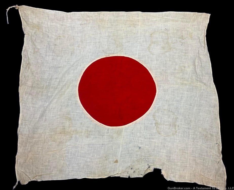 WWII JAPANESE FLAG- WW2 GI BRING BACK- VERY NICE HISTORY- NO RESERVE-img-0