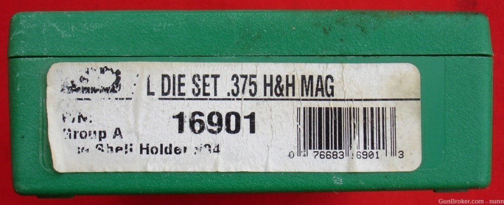 RCBS .375 Holland & Holland Magnum Reloading Dies, Excellent In Box DH-img-0