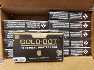 IN STOCK! 200 CCI SPEER GOLD DOT PERSONAL PROTECTION .223 55 SP 55SP 223