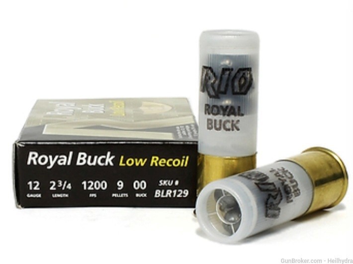 Rio 12 gauge low recoil buckshot 00 10 rounds-img-0