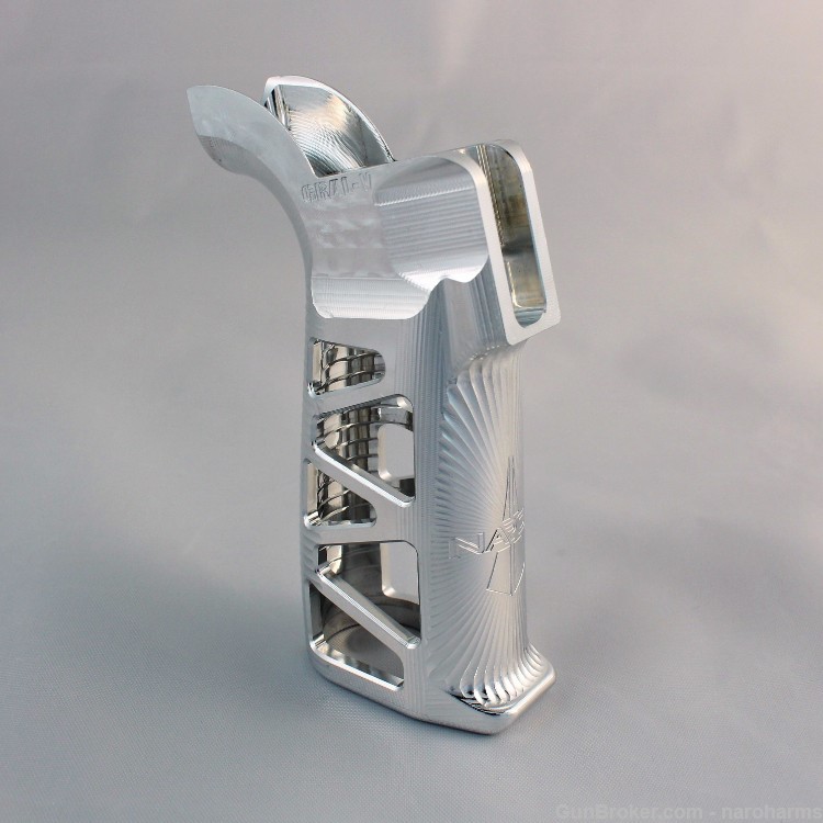 Naroh Arms GRAL-V Skeletonized Billet Aluminum AR Grip ( Black )-img-4