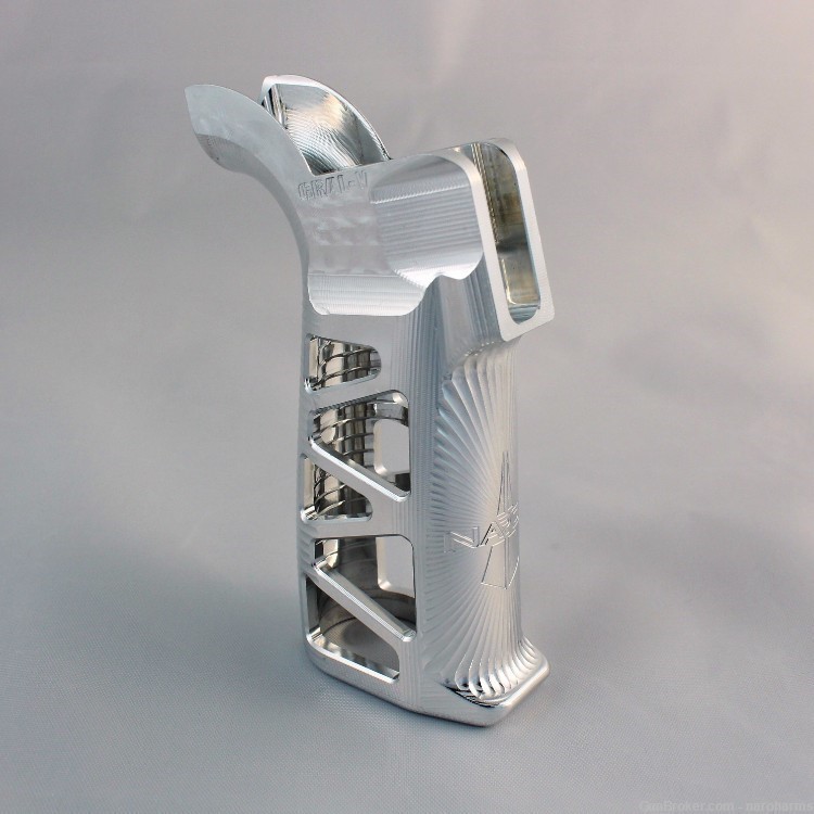 Naroh Arms GRAL-V Skeletonized Billet Aluminum AR Grip ( Black )-img-1