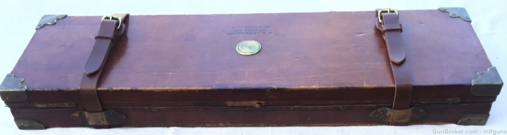 English Purdey leather trunk case.-img-3