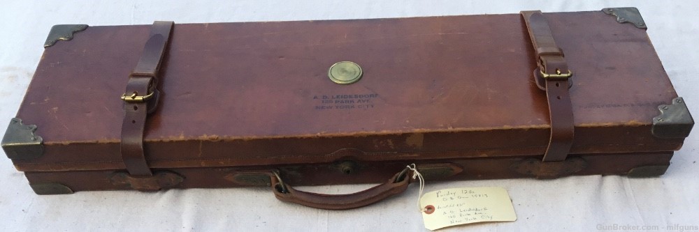 English Purdey leather trunk case.-img-8