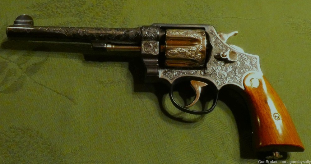 Cased & Engraved S&W Model 1917 .45 ACP by James Demunck -img-4