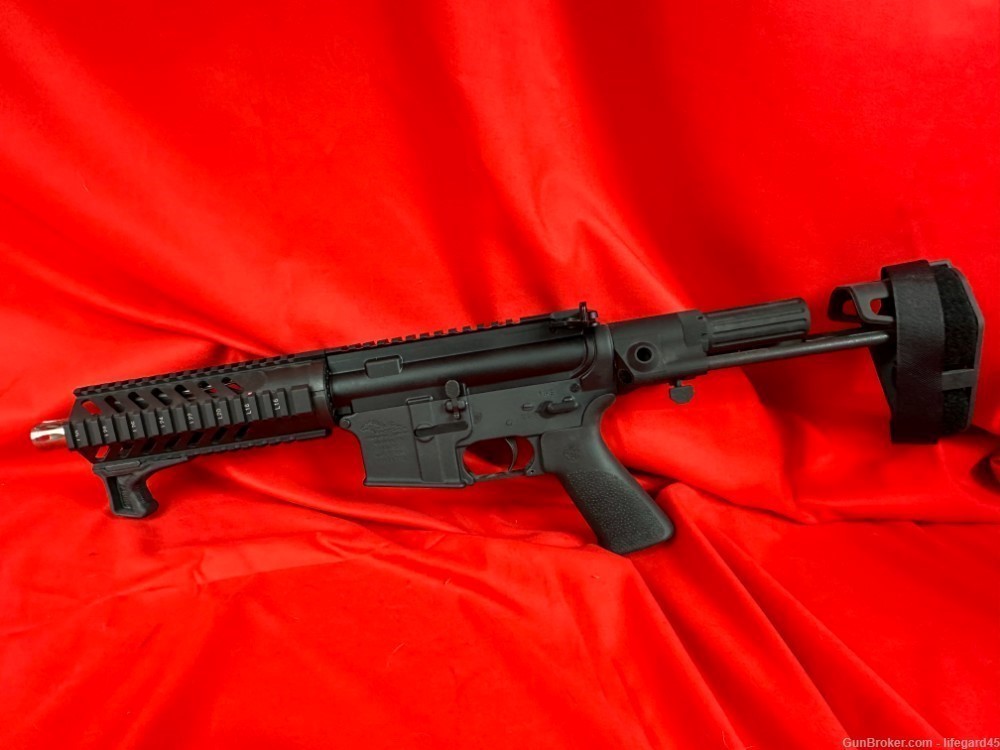  AR15 Pistol Custom Upper. 7.5" SS Barrel and FH, Hogue grip, NIB 5.56-img-0