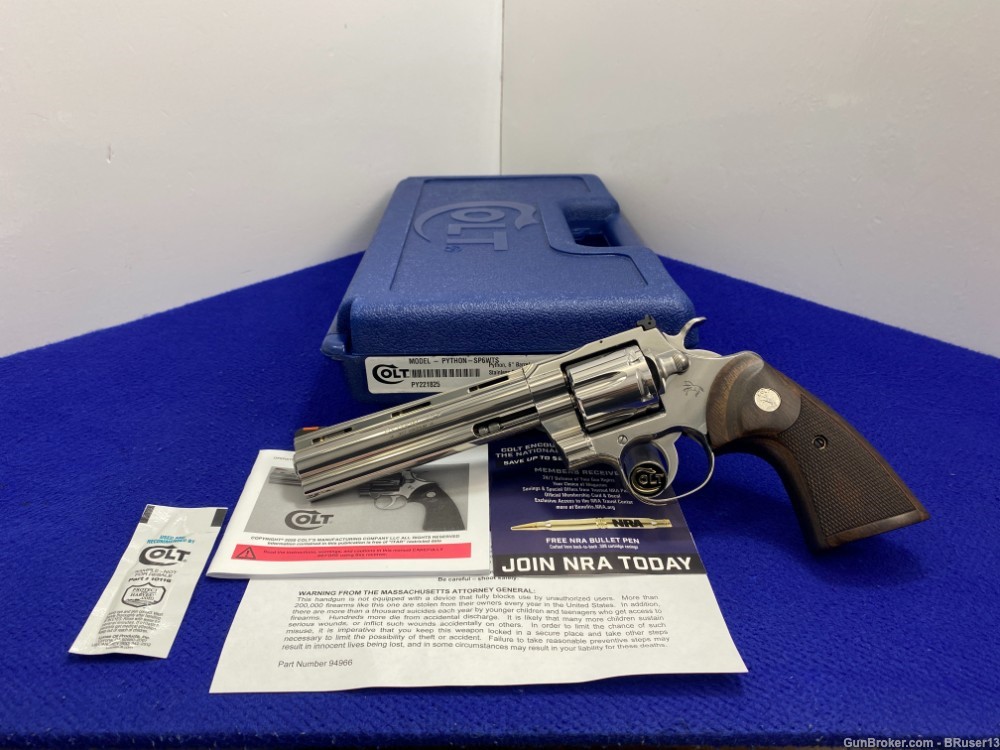 Colt Python .357 Mag 6"-GORGEOUS COLT STAINLESS SNAKE GUN-Incredible Piece-img-0