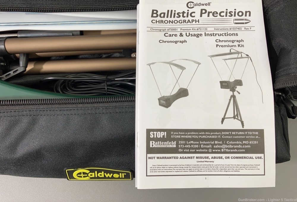 Caldwell Ballistic Precision Chronograph, Premium Kit, Factory NEW-img-2