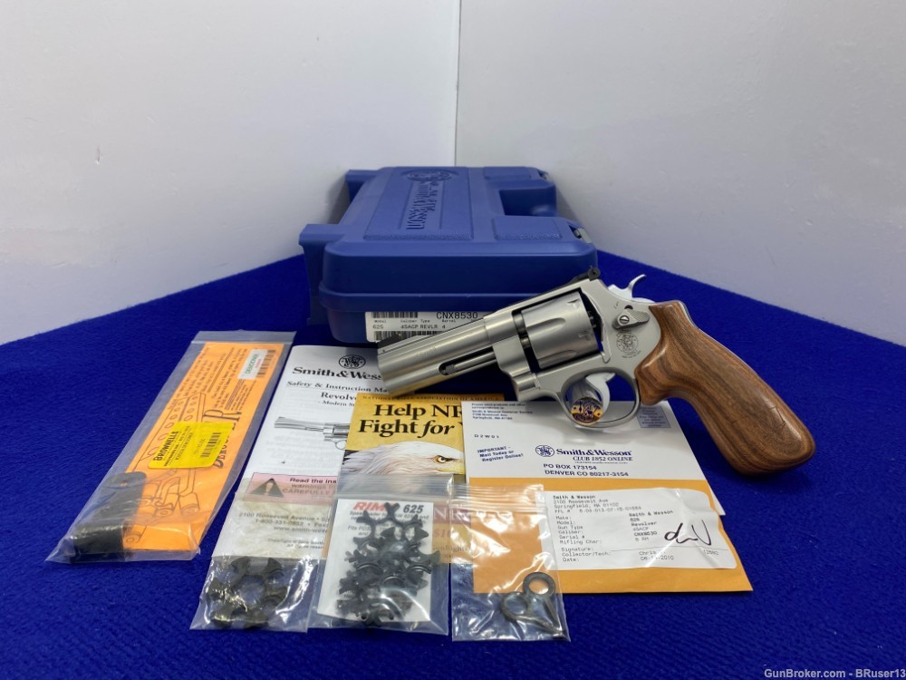 2010 Smith Wesson 625-8 .45 ACP 4" -STUNNING JERRY MICULEK SERIES- Awesome-img-0