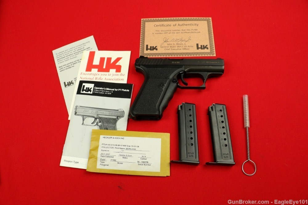 Heckler & Koch P7M8 9mm Squeeze Cocker UNFIRED w/ Original Box Serialized  -img-7