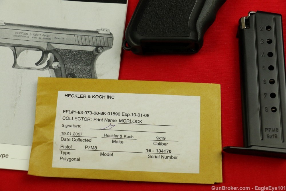 Heckler & Koch P7M8 9mm Squeeze Cocker UNFIRED w/ Original Box Serialized  -img-9