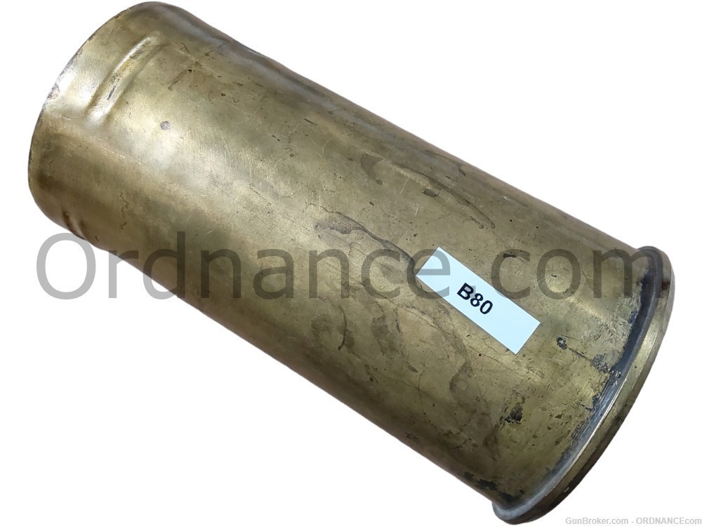 95mm British WWII shell casing QF 95mm howitzer 95x206mm inert tank ammo-img-1