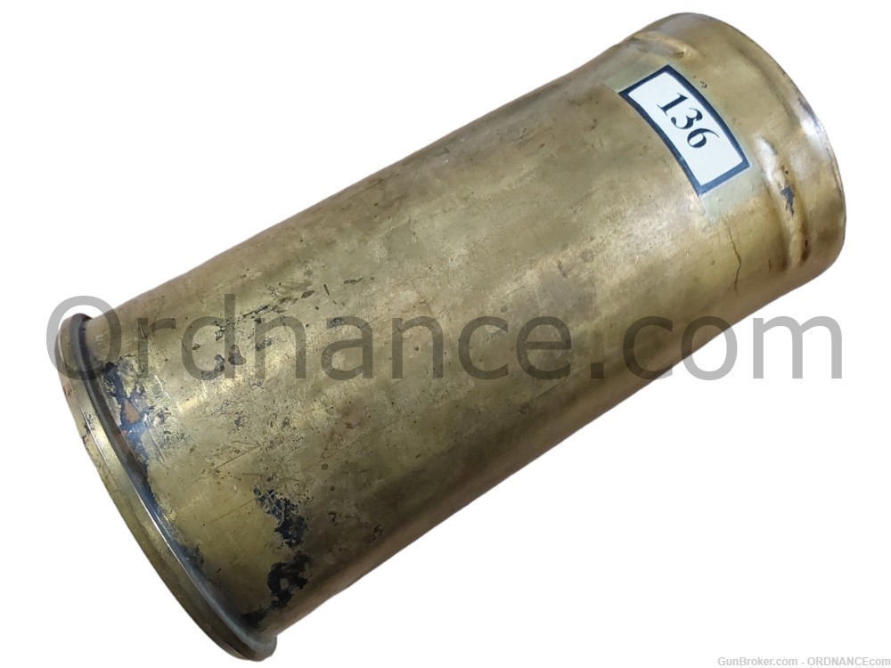 95mm British WWII shell casing QF 95mm howitzer 95x206mm inert tank ammo-img-0