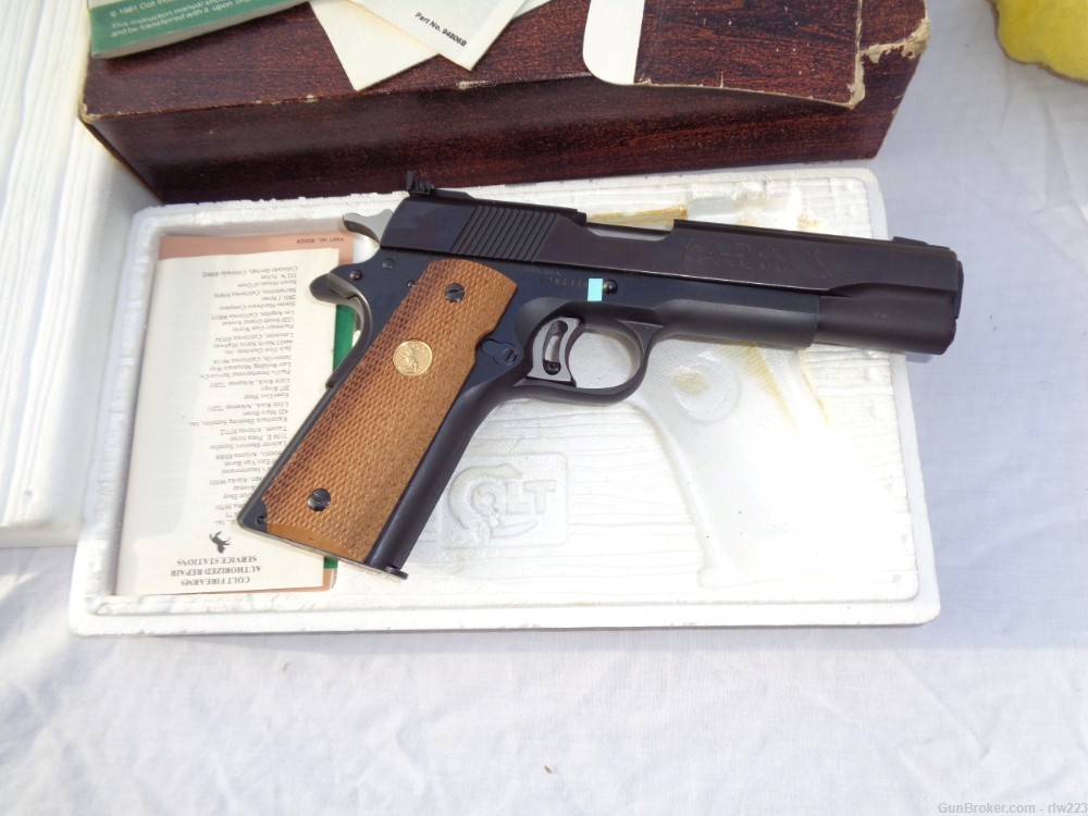 Colt 1911 Series 70 Gold Cup...Nice...1977  Free Ship-img-6