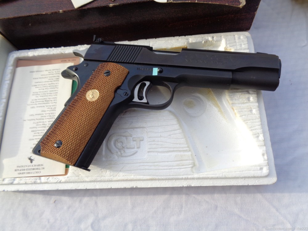 Colt 1911 Series 70 Gold Cup...Nice...1977  Free Ship-img-7