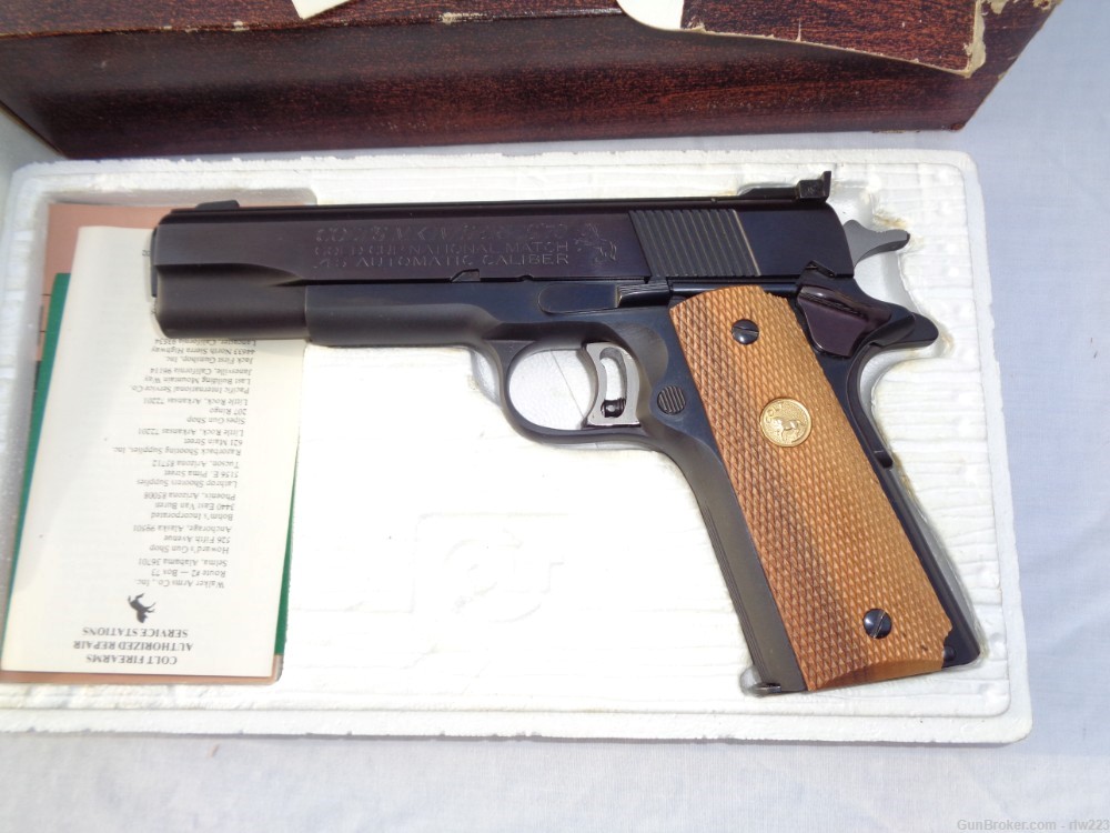Colt 1911 Series 70 Gold Cup...Nice...1977  Free Ship-img-1