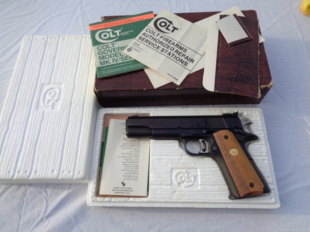 Colt 1911 Series 70 Gold Cup...Nice...1977  Free Ship-img-0
