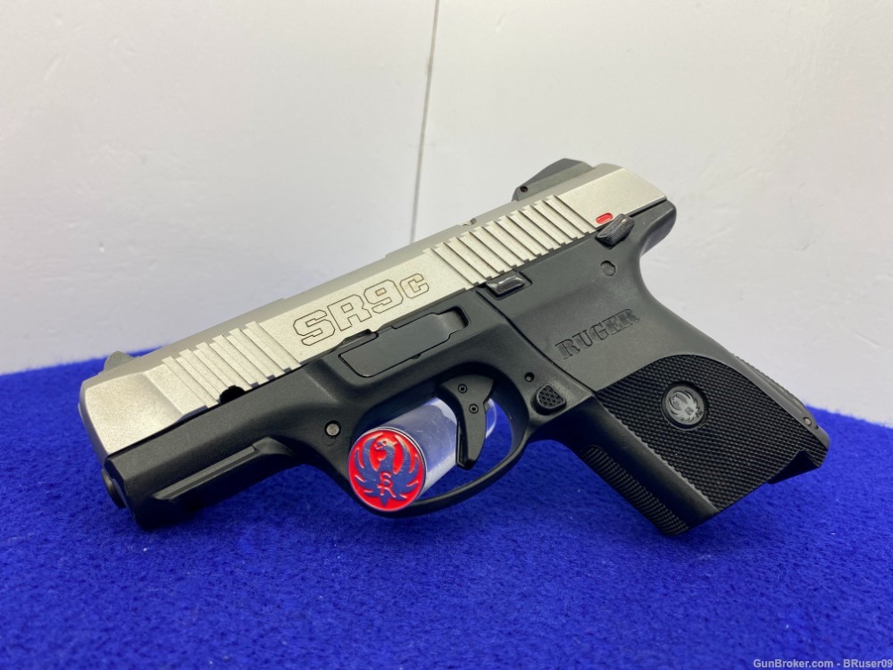2019 Ruger SR9C 9mm Stainless 3 1/2" *AWESOME LIGHTWEIGHT SEMI-AUTO PISTOL*-img-0