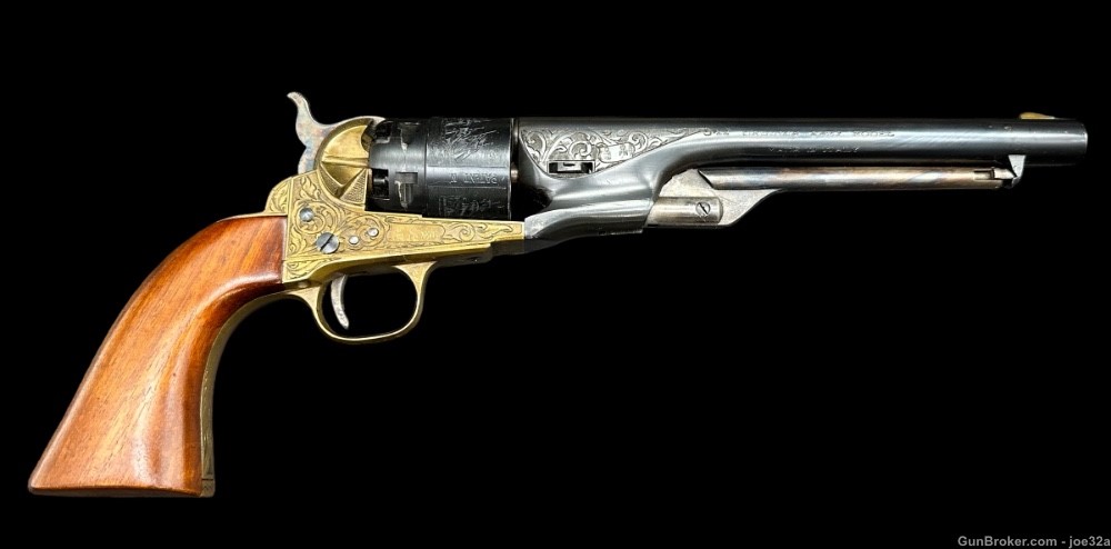 Colt model 1860 Army Engraved .44 Revolver black powder no ffl Brescia -img-0