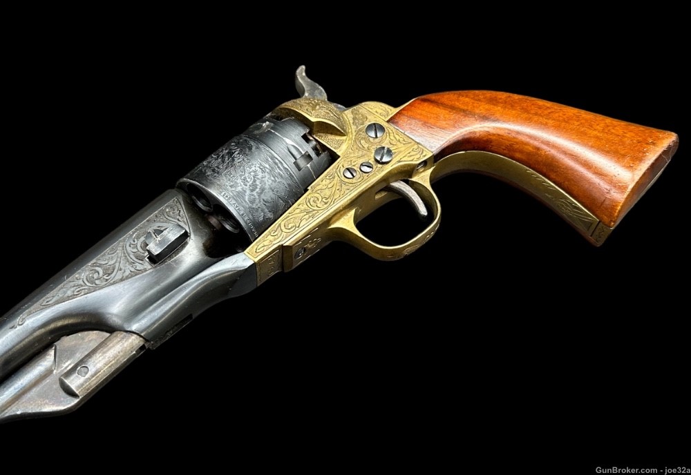 Colt model 1860 Army Engraved .44 Revolver black powder no ffl Brescia -img-5