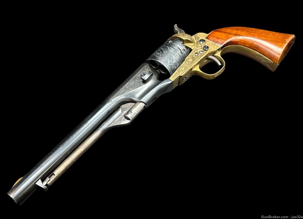 Colt model 1860 Army Engraved .44 Revolver black powder no ffl Brescia -img-3