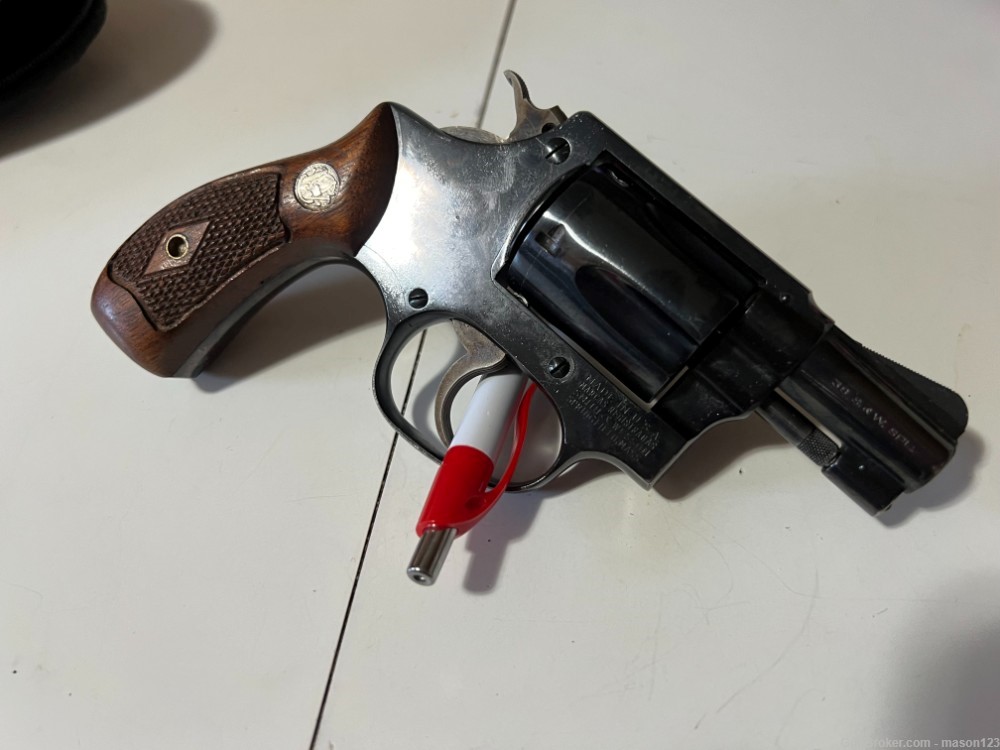 OLD FLAT LATRCH 38 SPL. IN A SMITH AND WESSON SNUB NOSE 2 INCH-5 SHOT-img-4