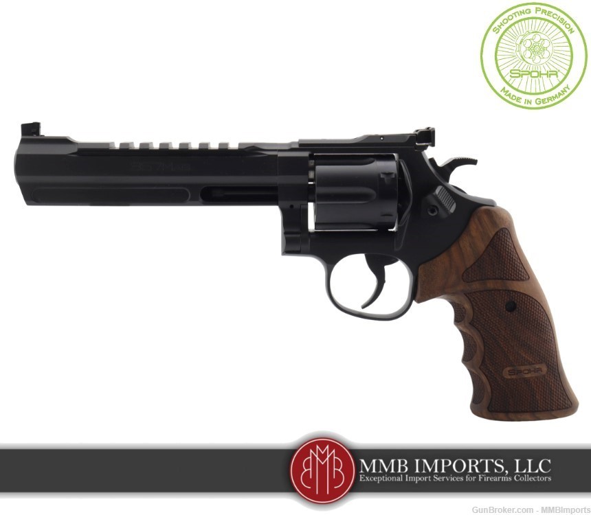 New 2024 Model: Spohr 286 Competition Black .357 Revolver-img-1