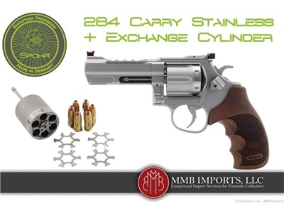 New 2024 Model: Spohr 284 Carry Stainless .357 + 9mm Cylinder