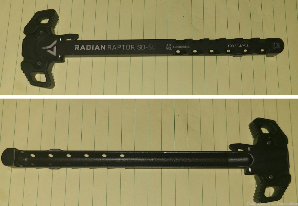 AR-15 charging handle - Radian Raptor Slim Line SD  - Vented-img-1