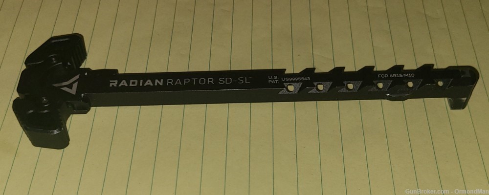 AR-15 charging handle - Radian Raptor Slim Line SD  - Vented-img-0