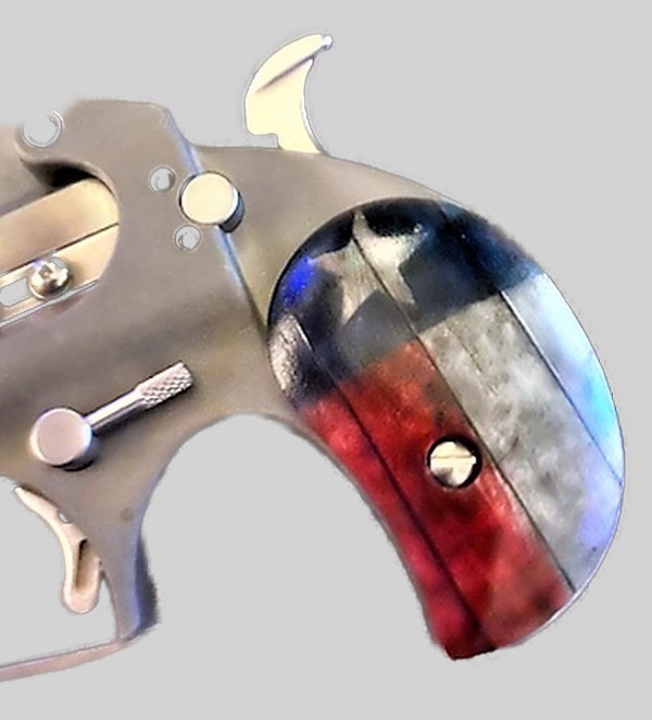 fits Bond Arms Derringer Grips Rustic Texas Flag-img-1