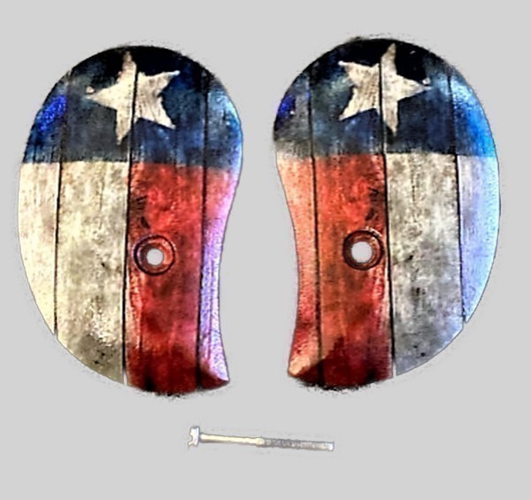 fits Bond Arms Derringer Grips Rustic Texas Flag-img-0