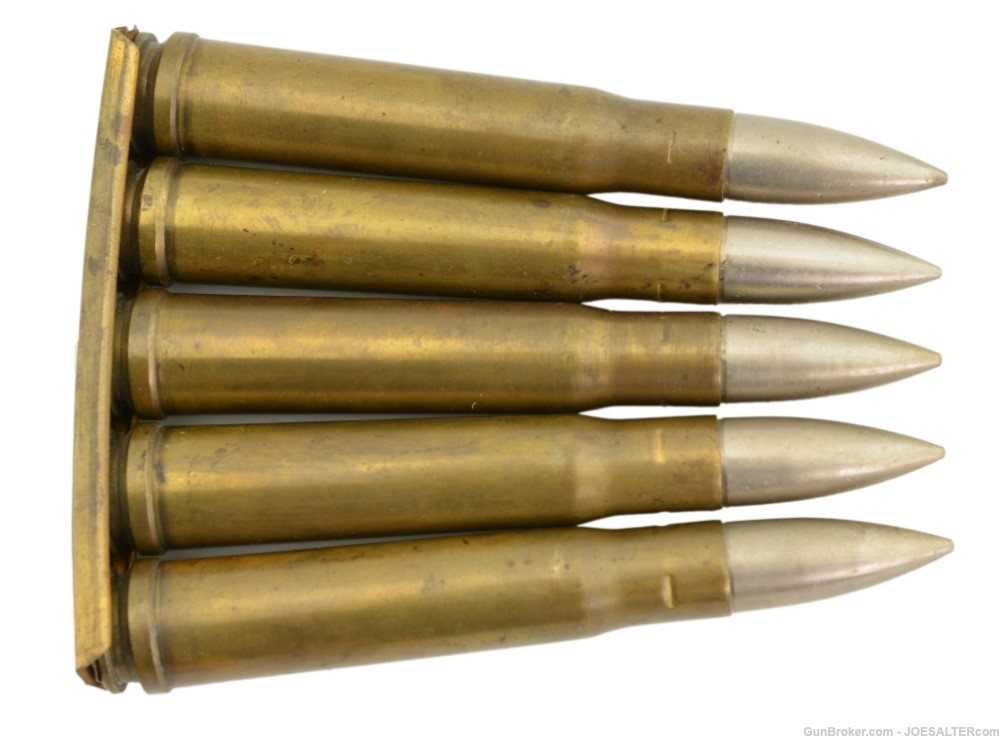WWII British 5 Rounds Ammo On Stripper for Rifle Anti-Tank .55in Boys-img-0