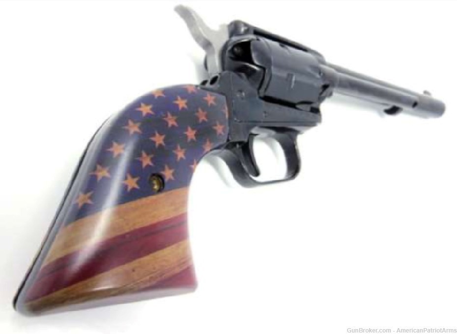 Heritage Rough Rider 6.5" 22LR Revolver American Flag Grips-img-1