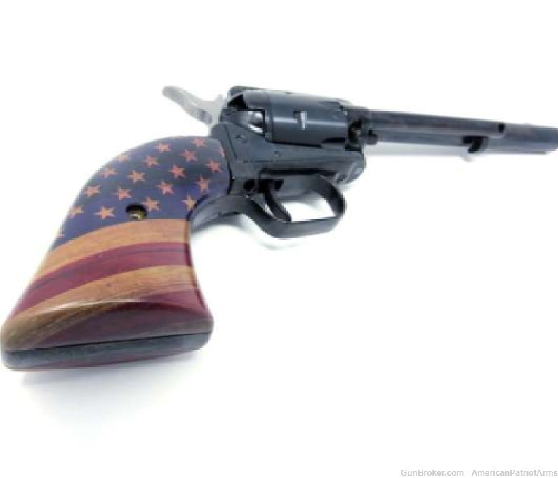 Heritage Rough Rider 6.5" 22LR Revolver American Flag Grips-img-5