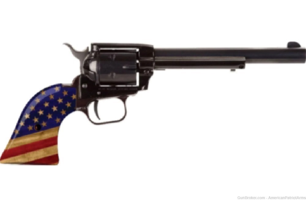 Heritage Rough Rider 6.5" 22LR Revolver American Flag Grips-img-0